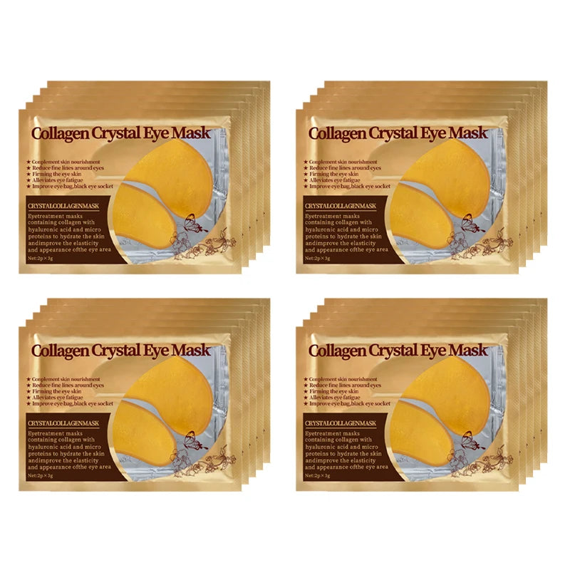 “24K Gold Under Eye Patches – Collagen & Hyaluronic Acid for Dark Circles, Puffy Eyes & Wrinkles – Spa Treatment at Home”