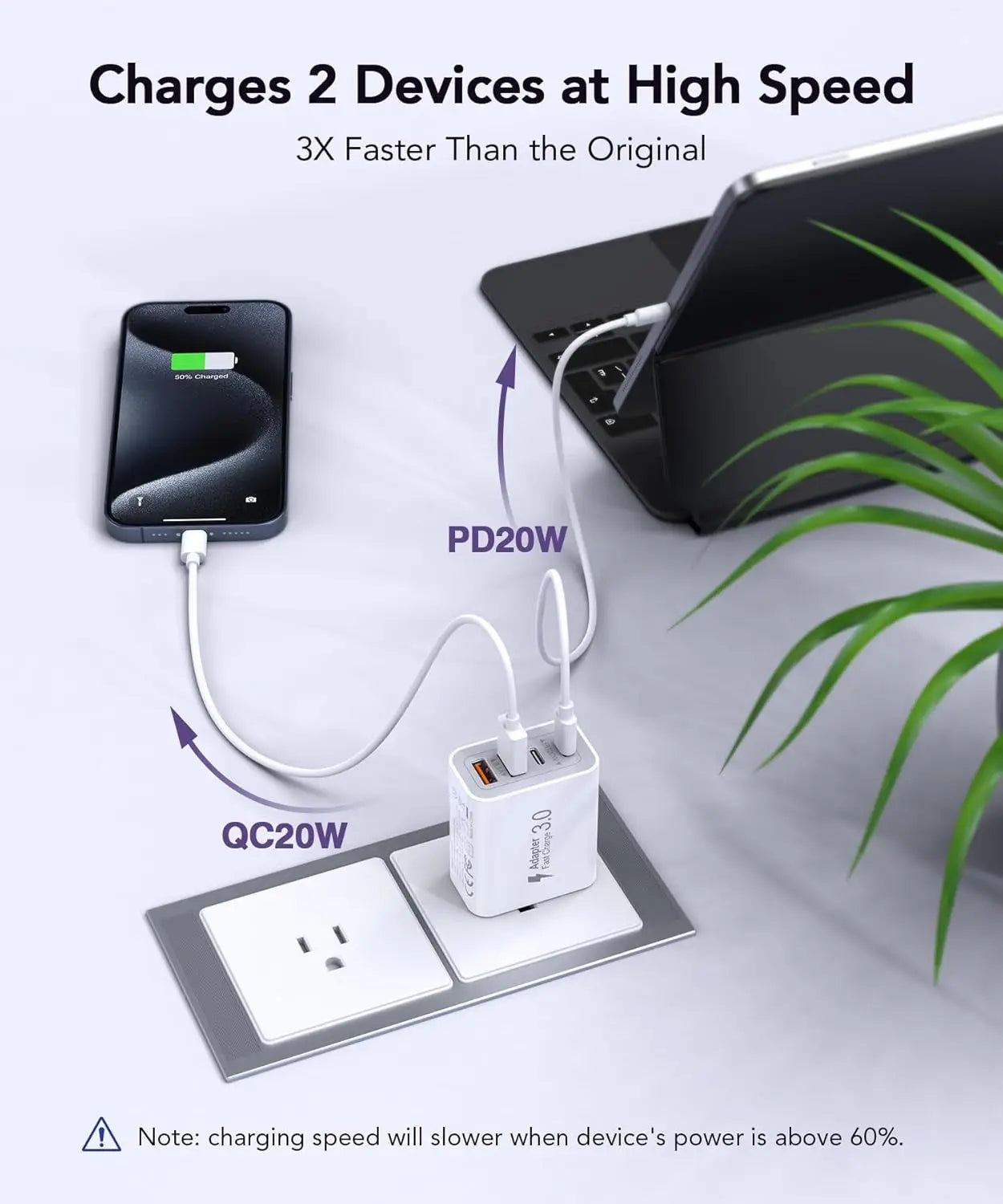 💥40W Fast Charger | 4-Port USB-C Wall Adapter (Dual PD & QC)
Compatible with iPhone 16/15, Galaxy, iPads, AirPods & More💥💥