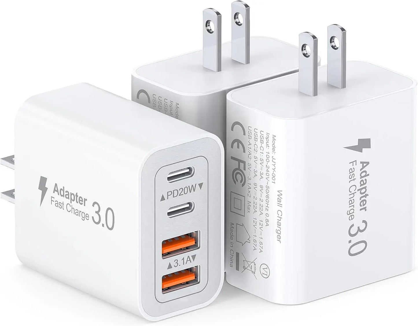 💥40W Fast Charger | 4-Port USB-C Wall Adapter (Dual PD & QC)
Compatible with iPhone 16/15, Galaxy, iPads, AirPods & More💥💥